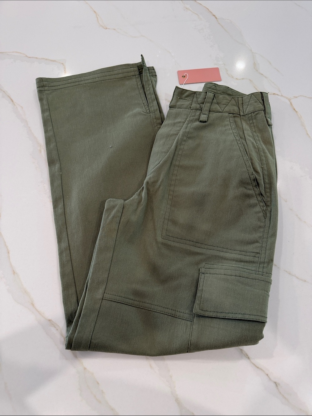 NWT miss Lola olive green cargo pants size S - Picture 5 of 8